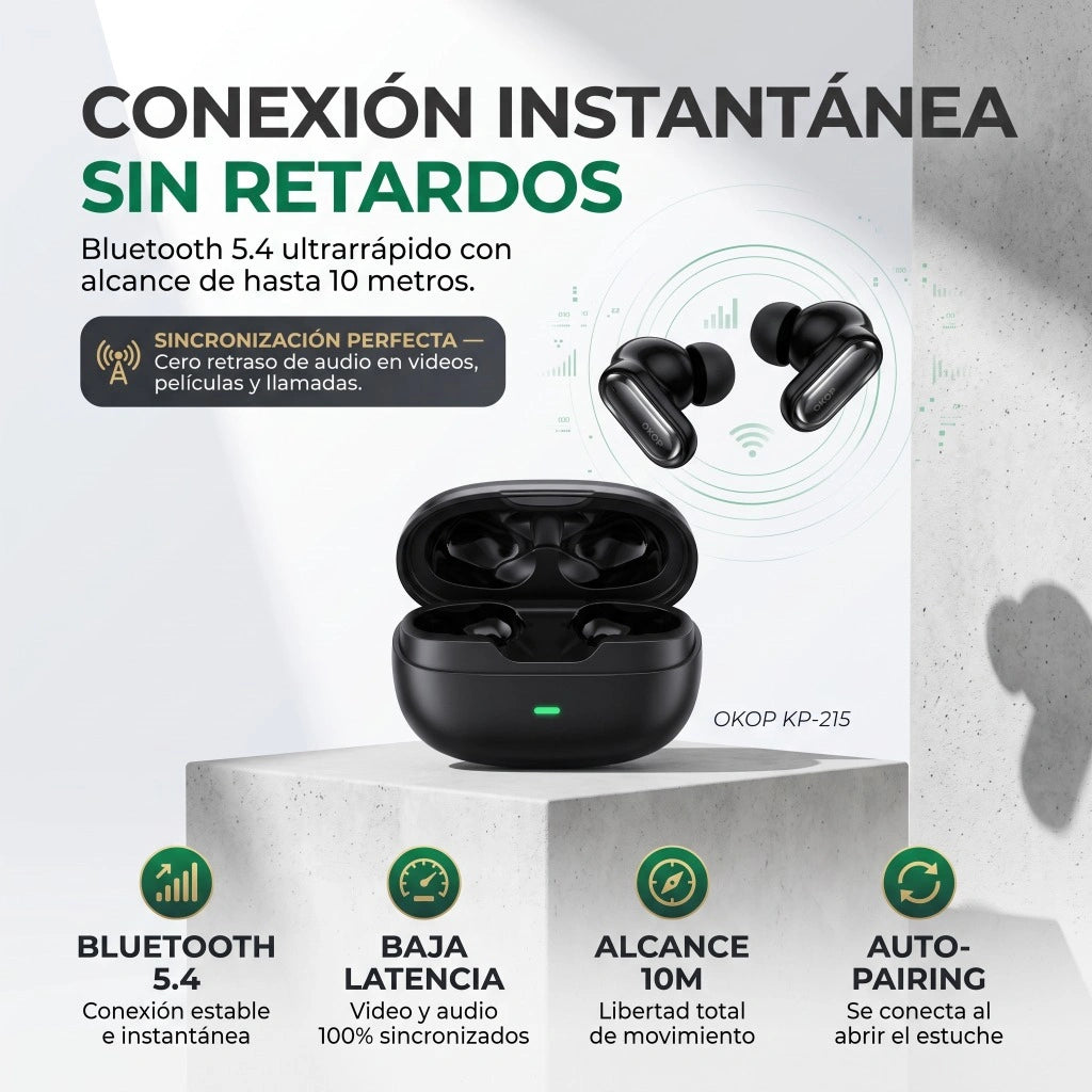 Conexión Instantánea sin Retardos - Bluetooth 5.4